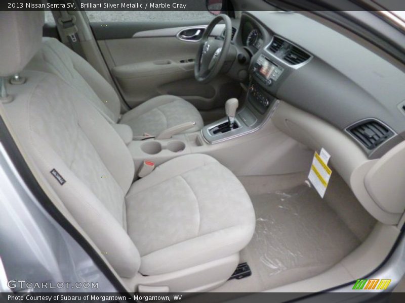 Brilliant Silver Metallic / Marble Gray 2013 Nissan Sentra SV