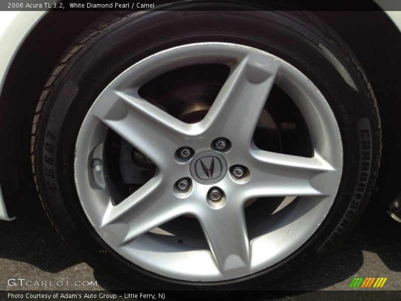 White Diamond Pearl / Camel 2006 Acura TL 3.2