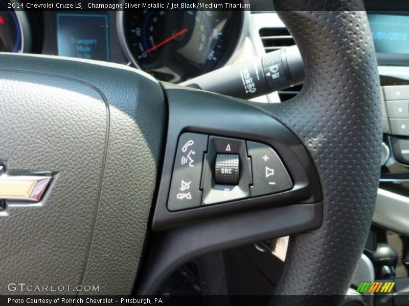 Champagne Silver Metallic / Jet Black/Medium Titanium 2014 Chevrolet Cruze LS