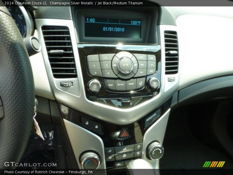 Champagne Silver Metallic / Jet Black/Medium Titanium 2014 Chevrolet Cruze LS