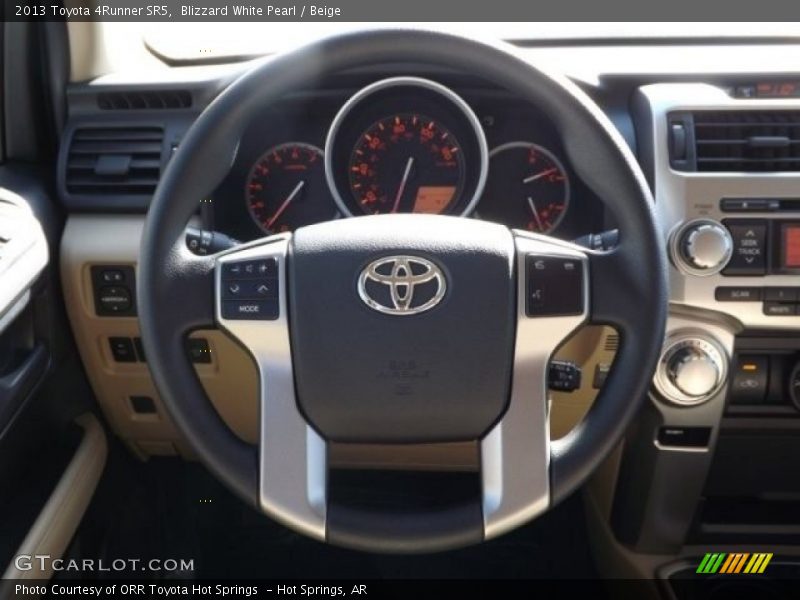 Blizzard White Pearl / Beige 2013 Toyota 4Runner SR5