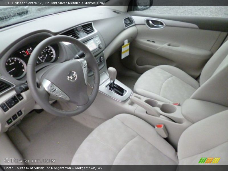 Brilliant Silver Metallic / Marble Gray 2013 Nissan Sentra SV