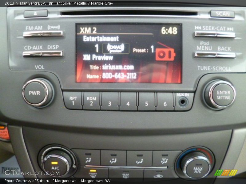 Brilliant Silver Metallic / Marble Gray 2013 Nissan Sentra SV