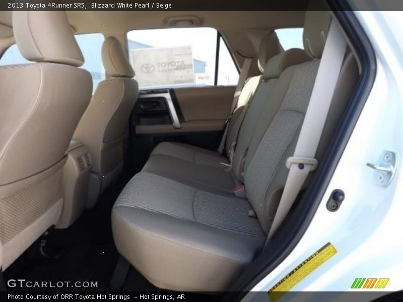 Blizzard White Pearl / Beige 2013 Toyota 4Runner SR5