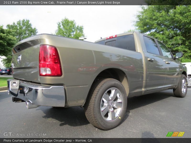 Prairie Pearl / Canyon Brown/Light Frost Beige 2013 Ram 1500 Big Horn Crew Cab