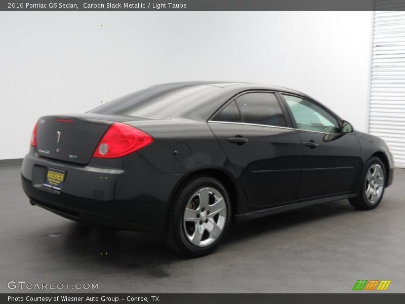 Carbon Black Metallic / Light Taupe 2010 Pontiac G6 Sedan