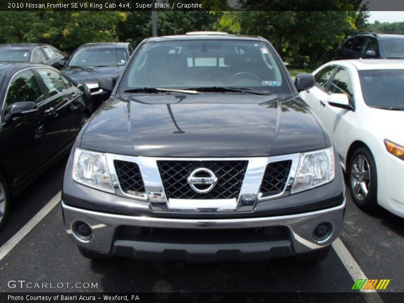 Super Black / Graphite 2010 Nissan Frontier SE V6 King Cab 4x4