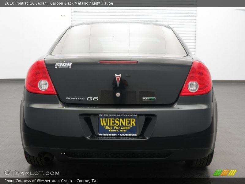 Carbon Black Metallic / Light Taupe 2010 Pontiac G6 Sedan
