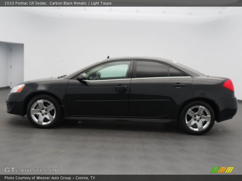 Carbon Black Metallic / Light Taupe 2010 Pontiac G6 Sedan