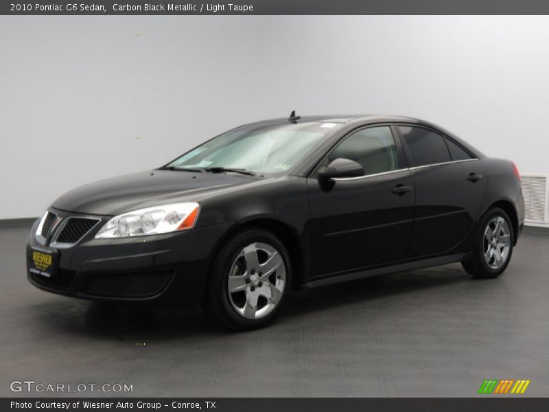 Carbon Black Metallic / Light Taupe 2010 Pontiac G6 Sedan