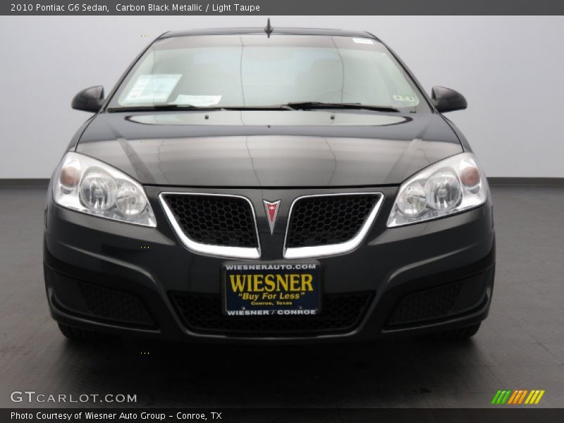 Carbon Black Metallic / Light Taupe 2010 Pontiac G6 Sedan