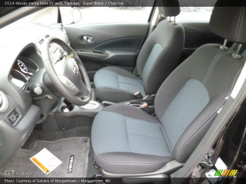 Front Seat of 2014 Versa Note SV w/SL Package