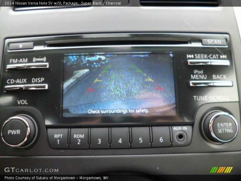 Controls of 2014 Versa Note SV w/SL Package