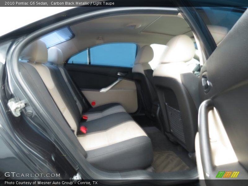 Carbon Black Metallic / Light Taupe 2010 Pontiac G6 Sedan