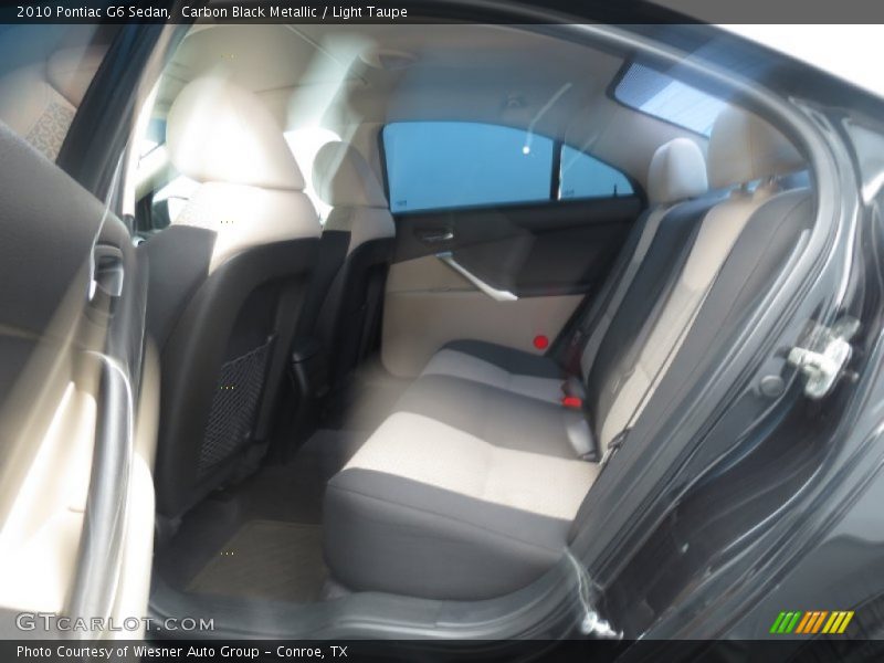 Carbon Black Metallic / Light Taupe 2010 Pontiac G6 Sedan