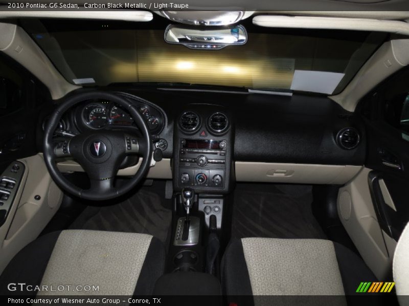 Carbon Black Metallic / Light Taupe 2010 Pontiac G6 Sedan