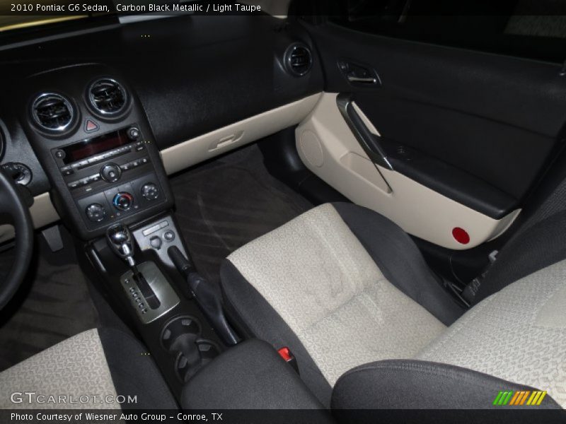 Carbon Black Metallic / Light Taupe 2010 Pontiac G6 Sedan