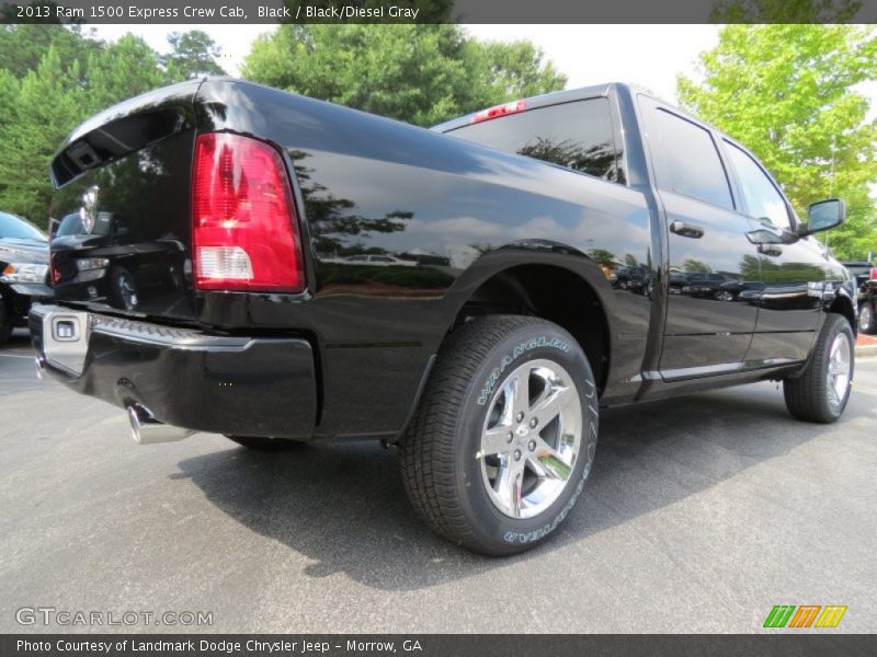 Black / Black/Diesel Gray 2013 Ram 1500 Express Crew Cab