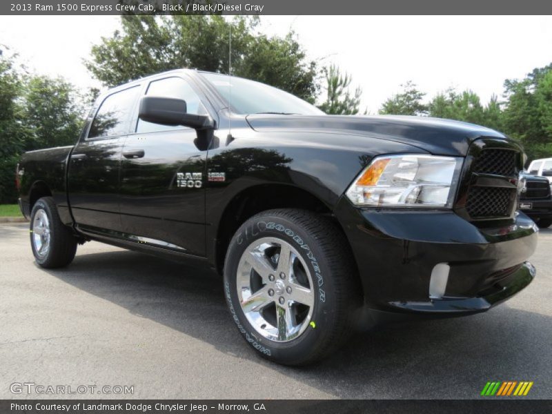 Black / Black/Diesel Gray 2013 Ram 1500 Express Crew Cab