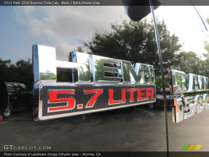 Black / Black/Diesel Gray 2013 Ram 1500 Express Crew Cab