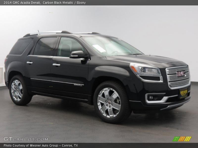 Carbon Black Metallic / Ebony 2014 GMC Acadia Denali