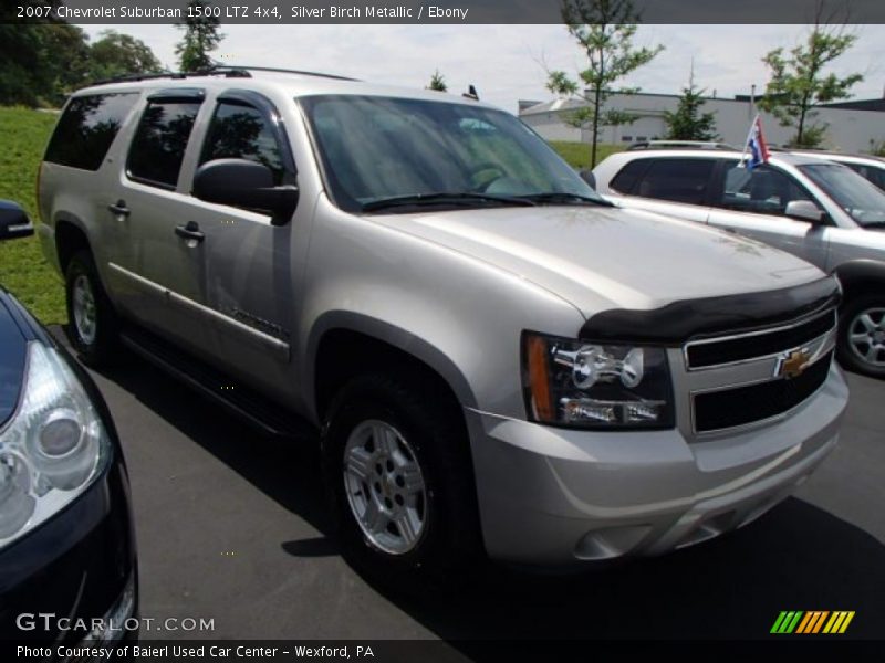 Silver Birch Metallic / Ebony 2007 Chevrolet Suburban 1500 LTZ 4x4