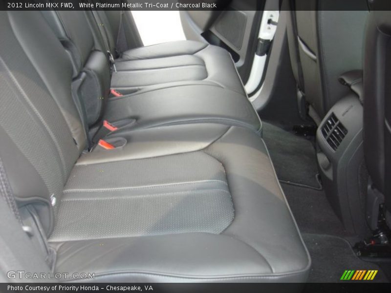 White Platinum Metallic Tri-Coat / Charcoal Black 2012 Lincoln MKX FWD