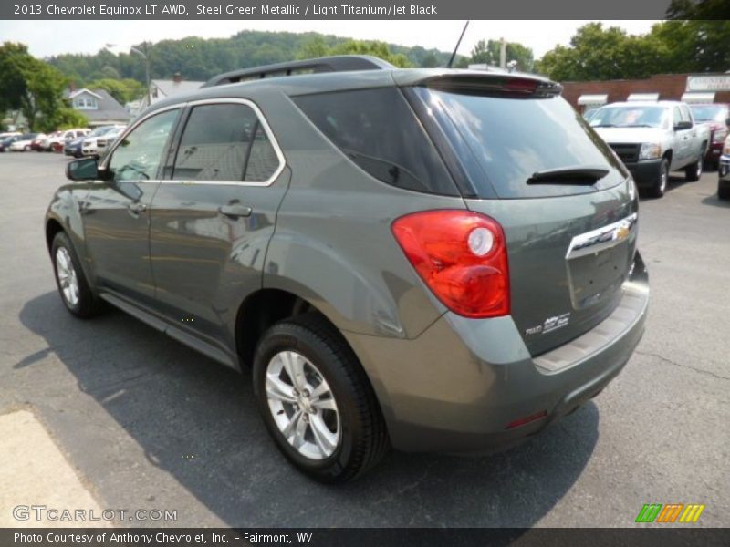 Steel Green Metallic / Light Titanium/Jet Black 2013 Chevrolet Equinox LT AWD