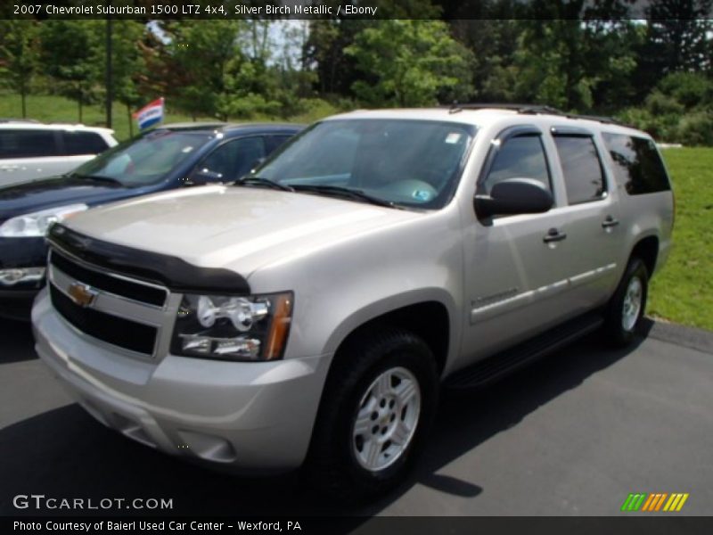 Silver Birch Metallic / Ebony 2007 Chevrolet Suburban 1500 LTZ 4x4