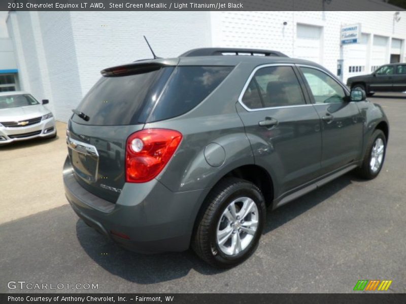 Steel Green Metallic / Light Titanium/Jet Black 2013 Chevrolet Equinox LT AWD