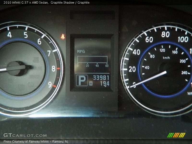 Graphite Shadow / Graphite 2010 Infiniti G 37 x AWD Sedan