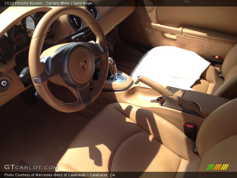 Carrara White / Sand Beige 2010 Porsche Boxster