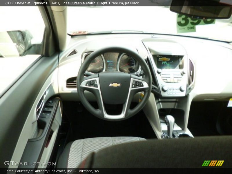 Steel Green Metallic / Light Titanium/Jet Black 2013 Chevrolet Equinox LT AWD