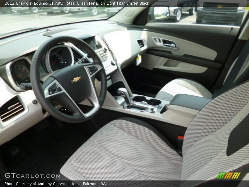 Steel Green Metallic / Light Titanium/Jet Black 2013 Chevrolet Equinox LT AWD