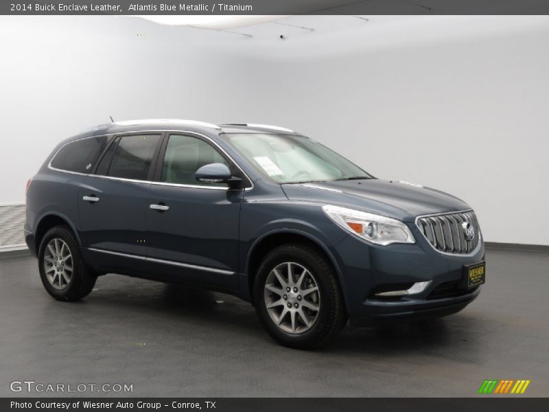 Atlantis Blue Metallic / Titanium 2014 Buick Enclave Leather
