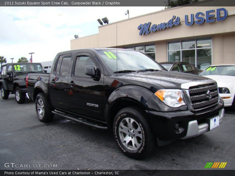 Gunpowder Black / Graphite 2011 Suzuki Equator Sport Crew Cab