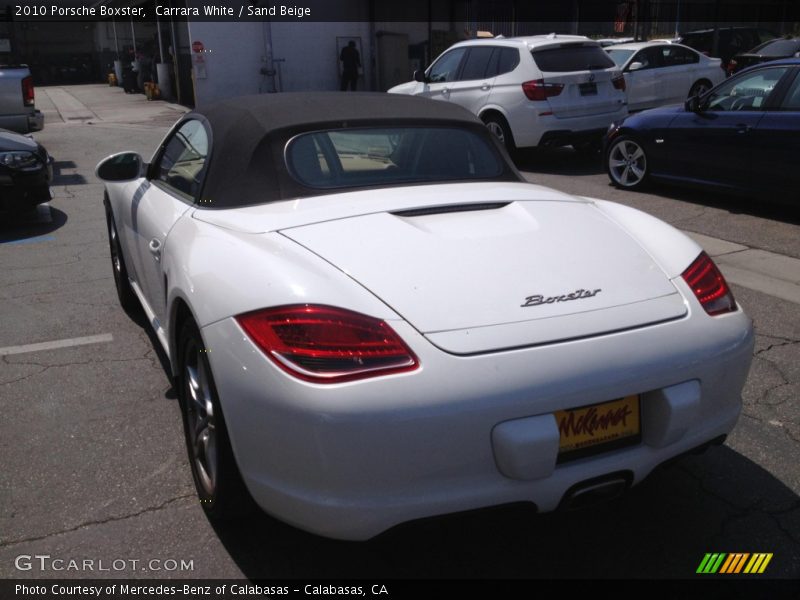 Carrara White / Sand Beige 2010 Porsche Boxster