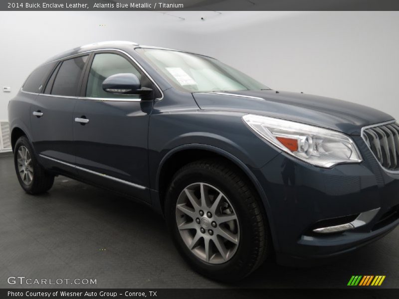 Atlantis Blue Metallic / Titanium 2014 Buick Enclave Leather