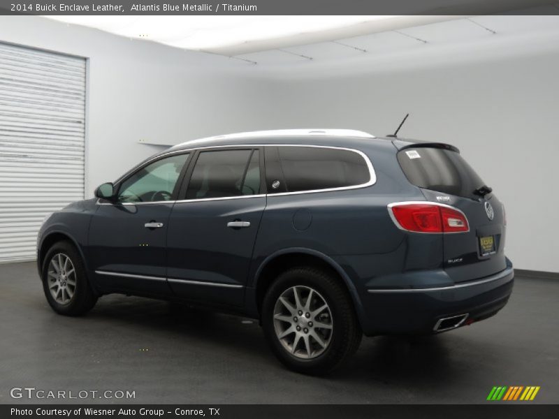 Atlantis Blue Metallic / Titanium 2014 Buick Enclave Leather
