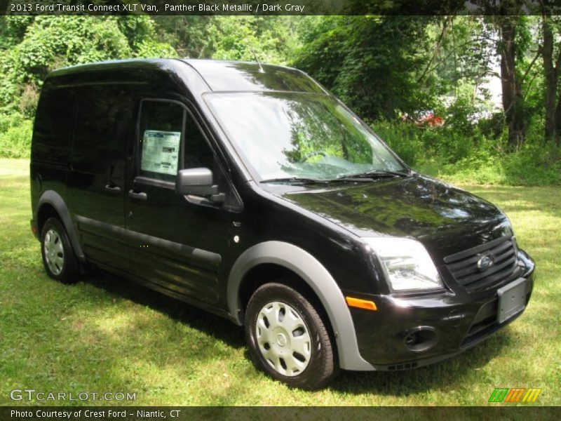 Panther Black Metallic / Dark Gray 2013 Ford Transit Connect XLT Van