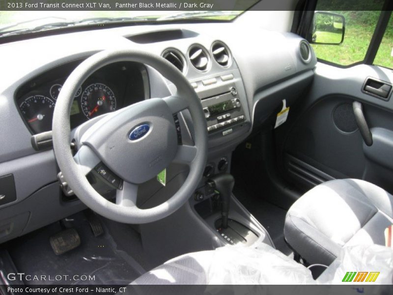 Panther Black Metallic / Dark Gray 2013 Ford Transit Connect XLT Van