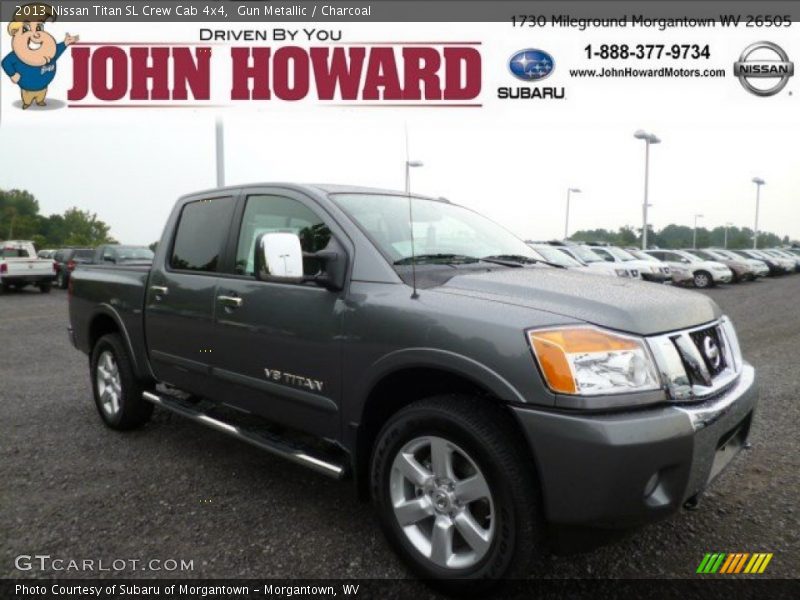 Gun Metallic / Charcoal 2013 Nissan Titan SL Crew Cab 4x4