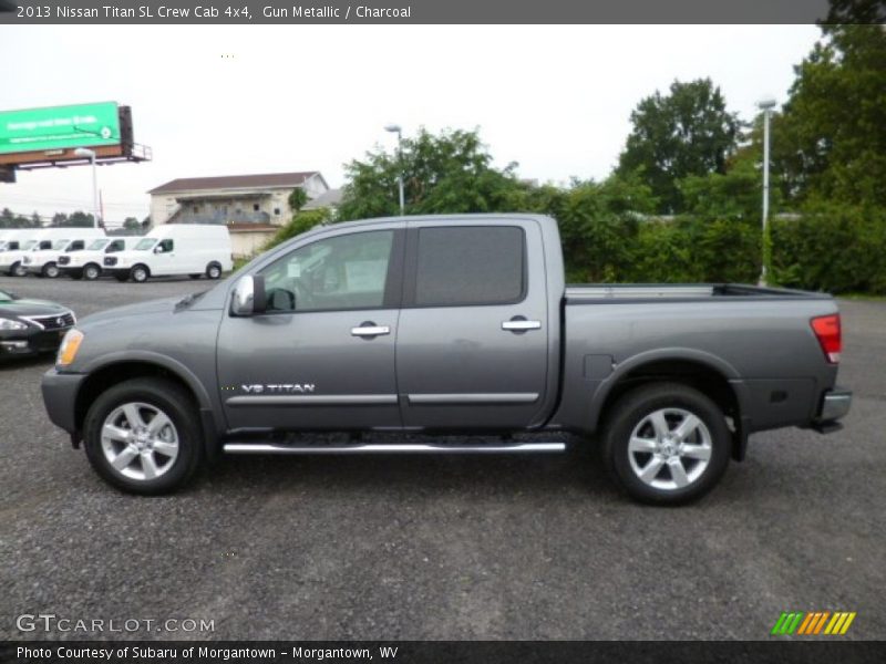 Gun Metallic / Charcoal 2013 Nissan Titan SL Crew Cab 4x4