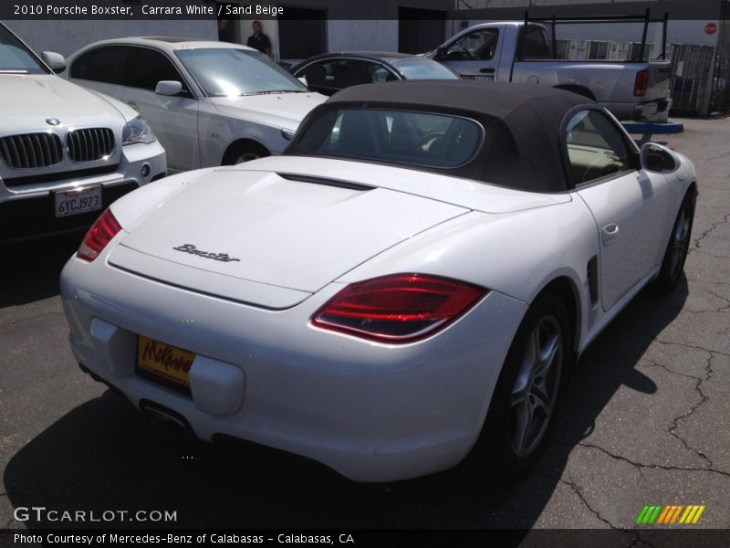 Carrara White / Sand Beige 2010 Porsche Boxster