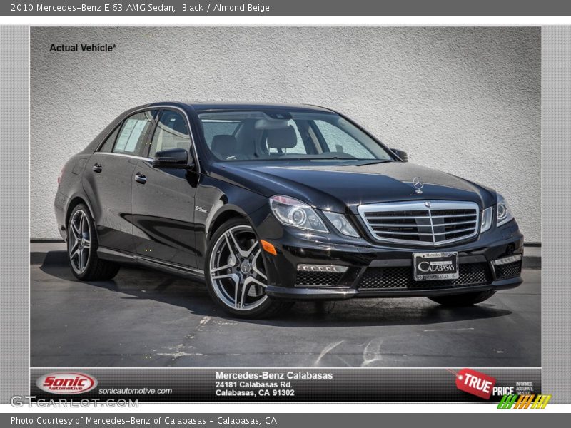 Black / Almond Beige 2010 Mercedes-Benz E 63 AMG Sedan