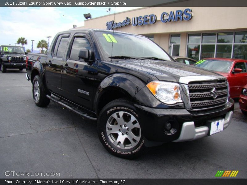 Gunpowder Black / Graphite 2011 Suzuki Equator Sport Crew Cab