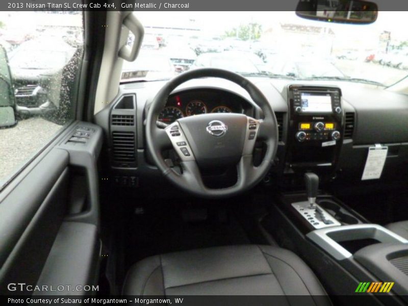 Gun Metallic / Charcoal 2013 Nissan Titan SL Crew Cab 4x4