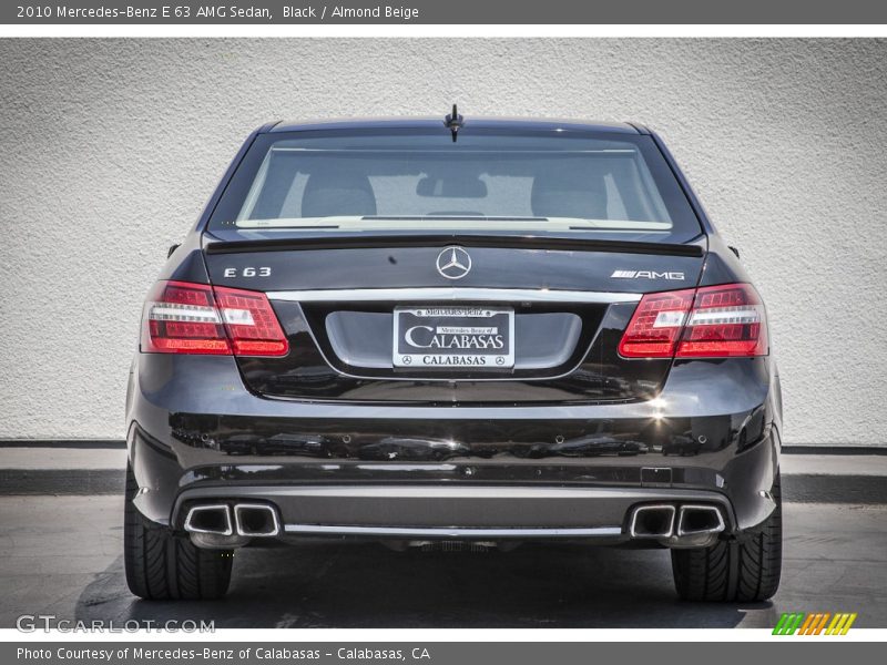 Black / Almond Beige 2010 Mercedes-Benz E 63 AMG Sedan