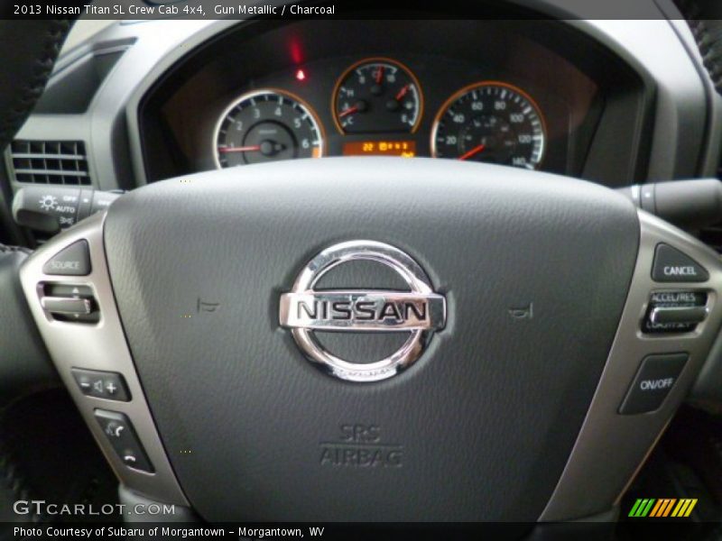 Gun Metallic / Charcoal 2013 Nissan Titan SL Crew Cab 4x4