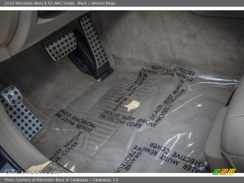 Black / Almond Beige 2010 Mercedes-Benz E 63 AMG Sedan